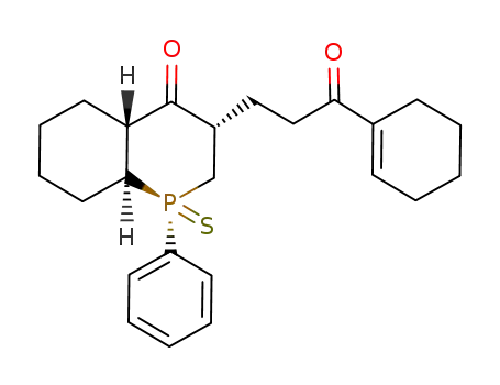 2-phenyl-4-(3-cyclohex-1-enyl-3-oxopropyl)-2-thioxo-2-phosphabicyclo<4.4.0>decan-5-one