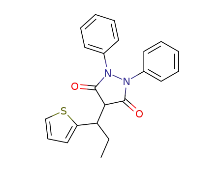 3,5-Pyrazolidinedione, 1,2-diphenyl-4-[1-(2-thienyl)propyl]-