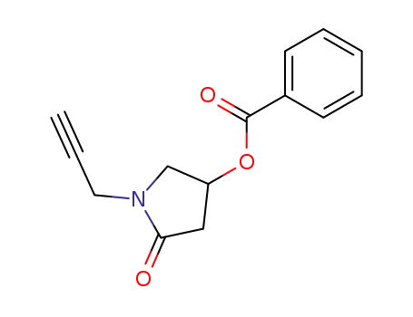 1-(Prop-2'-in-1'-yl)-4-benzoyloxy-pyrrolidin-2-on