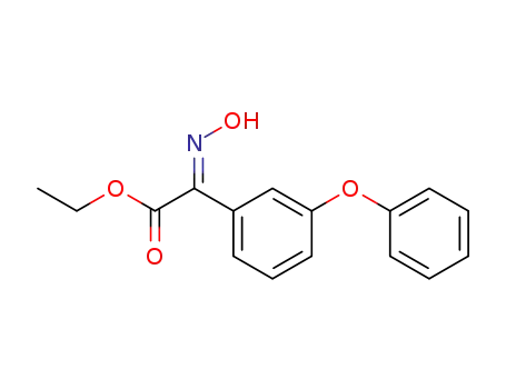 Molecular Structure of 531502-17-7 (ethyl (E)-2-(hydroxyimino)-2-(3-phenoxyphenyl)acetate)