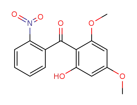 Molecular Structure of 61736-75-2 (Methanone, (2-hydroxy-4,6-dimethoxyphenyl)(2-nitrophenyl)-)