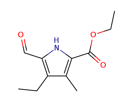 1H-Pyrrole-2-carboxylicacid, 4-ethyl-5-formyl-3-methyl-, ethyl ester cas  4391-87-1