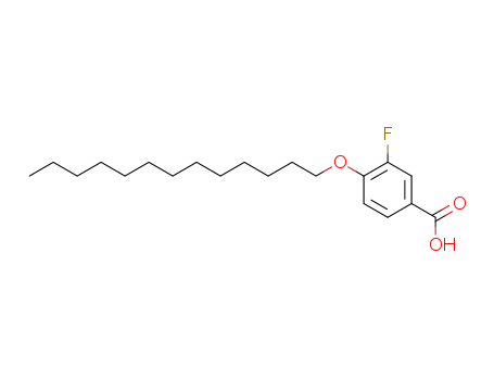 Molecular Structure of 845755-15-9 (Benzoic acid, 3-fluoro-4-(tridecyloxy)-)