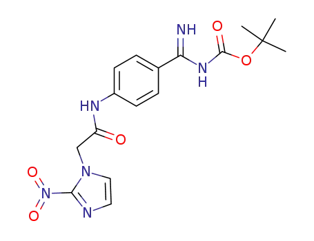 (imino-{4-[2-(2-nitro-imidazol-1-yl)-acetylamino]-phenyl}-methyl)-carbamic acid <i>tert</i>-butyl ester