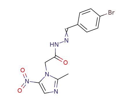 (2-Methyl-5-nitro-imidazol-1-yl)-acetic acid [1-(4-bromo-phenyl)-meth-(E)-ylidene]-hydrazide