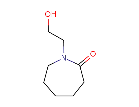 Molecular Structure of 45889-43-8 (1-(2-Hydroxyethyl)-eta-caprolactam)