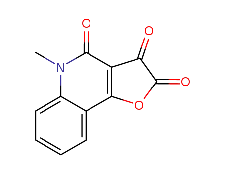 Molecular Structure of 666234-41-9 (Furo[3,2-c]quinoline-2,3,4(5H)-trione, 5-methyl-)