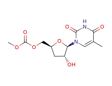 Carbonic acid (2S,4R,5R)-4-hydroxy-5-(5-methyl-2,4-dioxo-3,4-dihydro-2H-pyrimidin-1-yl)-tetrahydro-furan-2-ylmethyl ester methyl ester