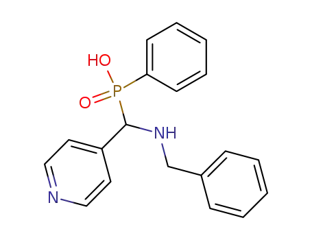Molecular Structure of 653565-03-8 (Phosphinic acid, phenyl[[(phenylmethyl)amino]-4-pyridinylmethyl]-)