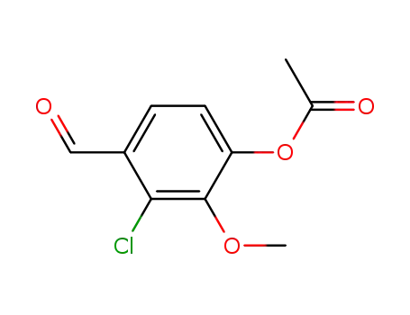 Molecular Structure of 84333-03-9 (2-chlorovanillin acetate)