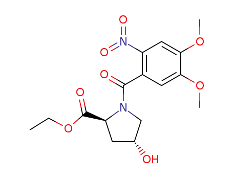 N-[2-nitro-4,5-dimethoxybenzoyl]-L-hydroxyproline ethyl ester