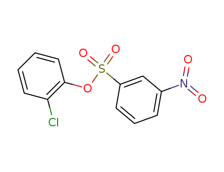 Molecular Structure of 5354-01-8 (Benzenesulfonic acid, 3-nitro-, 2-chlorophenyl ester)
