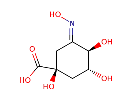 시클로헥산카르복실산, 1,3,4-트리히드록시-5-(히드록시이미노)-, (1S,3R,4R,5E)-(9CI)