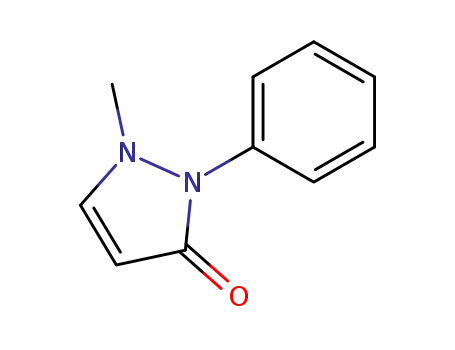 Molecular Structure of 22717-34-6 (3H-Pyrazol-3-one, 1,2-dihydro-1-methyl-2-phenyl-)