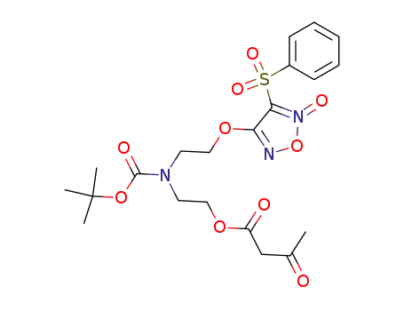 N-(2-(3-phenylsulfonylfuroxan-4-yloxy)ethyl)-N-tert-butoxycarbonyl-2-aminoethyl acetoacetate