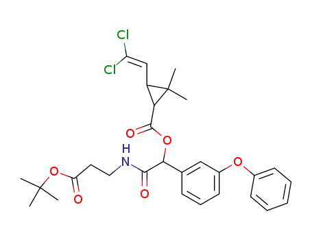 3-(2,2-Dichloro-vinyl)-2,2-dimethyl-cyclopropanecarboxylic acid (2-tert-butoxycarbonyl-ethylcarbamoyl)-(3-phenoxy-phenyl)-methyl ester