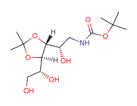 1-(N-tert-butoxycarbonyl)amino-1-deoxy-3,4-O-isopropylidene-D-glucitol