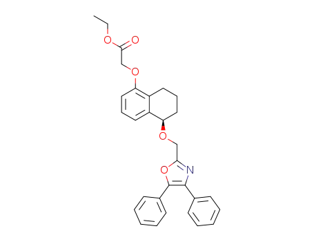(1R)-1-(4,5-diphenyloxazol-2-yl)methyloxy-5-ethoxycarbonylmethoxy-1,2,3,4-tetrahydronaphthalene