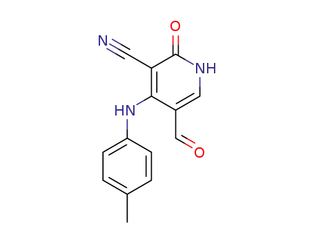 3-Pyridinecarbonitrile,
5-formyl-1,2-dihydro-4-[(4-methylphenyl)amino]-2-oxo-