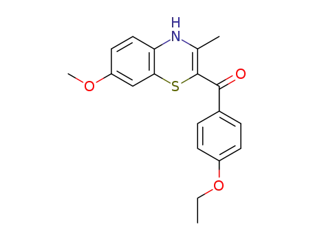 Molecular Structure of 519055-06-2 (Methanone,
(4-ethoxyphenyl)(7-methoxy-3-methyl-4H-1,4-benzothiazin-2-yl)-)