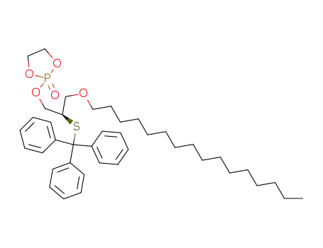 2-((R)-3-Hexadecyloxy-2-tritylsulfanyl-propoxy)-[1,3,2]dioxaphospholane 2-oxide