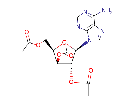 Molecular Structure of 953089-09-3 (2,3,5-Tri-O-acetyl α-Adenosine)