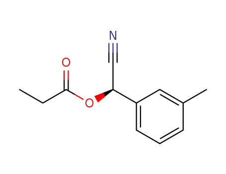 벤젠아세토니트릴, 3-메틸-알파-(1-옥소프로폭시)-, (알파S)-(9CI)
