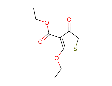 Molecular Structure of 210891-58-0 (3-Thiophenecarboxylicacid,2-ethoxy-4,5-dihydro-4-oxo-,ethylester(9CI))
