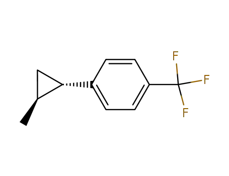 Molecular Structure of 201164-22-9 (Benzene, 1-[(1S,2S)-2-methylcyclopropyl]-4-(trifluoromethyl)-)