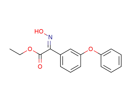 Molecular Structure of 531502-18-8 (ethyl (Z)-2-(hydroxyimino)-2-(3-phenoxyphenyl)acetate)