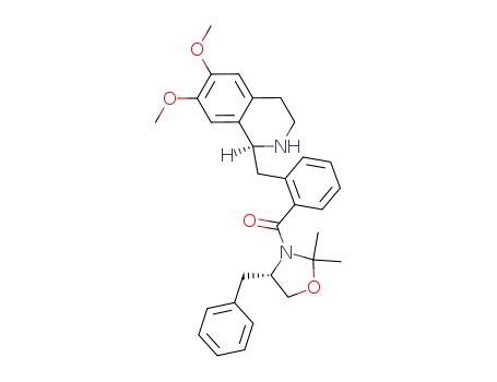 ((S)-4-Benzyl-2,2-dimethyl-oxazolidin-3-yl)-[2-((S)-6,7-dimethoxy-1,2,3,4-tetrahydro-isoquinolin-1-ylmethyl)-phenyl]-methanone