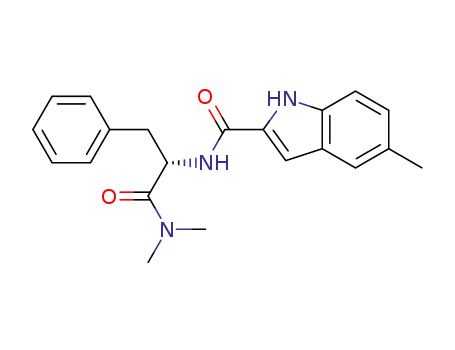 5-Methyl-1H-indole-2-carboxylic acid ((1S)-dimethylcarbamoyl-2-phenyl-ethyl)-amide