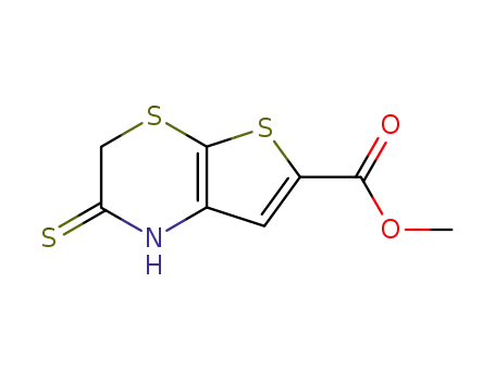 Molecular Structure of 214358-80-2 (2,3-Dihydro-2-thioxo-1H-thieno[2,3-b][1,4]thiazin-6-carbonsaeuremethylester)