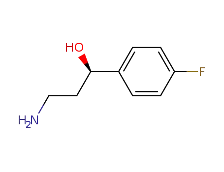 Molecular Structure of 254967-36-7 (3-AMino-1-(4-fluorophenyl)propan-1-ol)