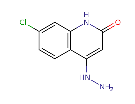 Molecular Structure of 920276-13-7 (2(1H)-Quinolinone, 7-chloro-4-hydrazinyl-)