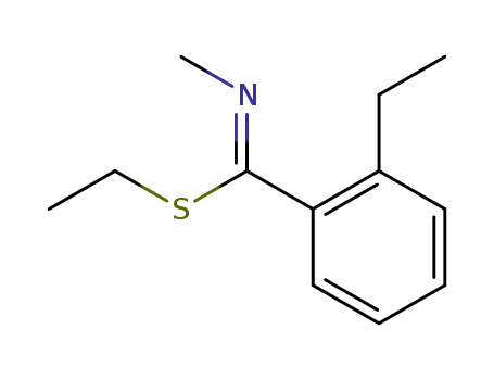 Benzenecarboximidothioic acid, 2-ethyl-N-methyl-, ethyl ester, [C(E)]- (9CI)