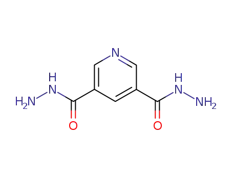 Molecular Structure of 15420-53-8 (3,5-Pyridinedicarboxylicacid,dihydrazide(9CI))