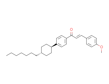 1-[4-(trans-4-n-heptylcyclohexyl)phenyl]-3-(4-methoxyphenyl)-2-propen-1-one