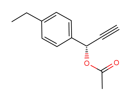 Benzenemethanol, 4-ethyl-alpha-ethynyl-, acetate, (alphaR)- (9CI)