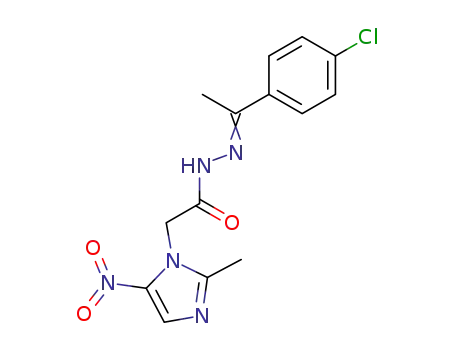 (2-Methyl-5-nitro-imidazol-1-yl)-acetic acid [1-(4-chloro-phenyl)-eth-(Z)-ylidene]-hydrazide