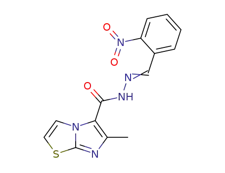 6-methyl-N-[(2-nitrophenyl)methylidene]imidazo[2,1-b][1,3]thiazole-5-carbohydrazide