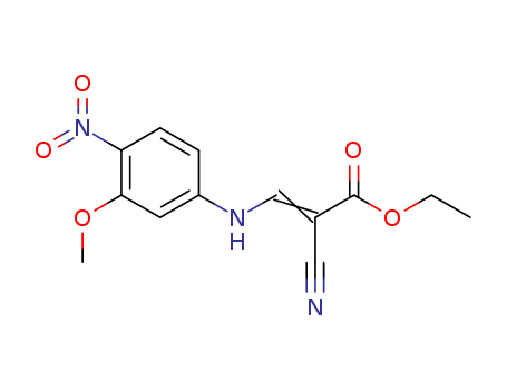 2-Propenoic acid, 2-cyano-3-[(3-Methoxy-4-nitrophenyl)aMino]-, ethyl ester