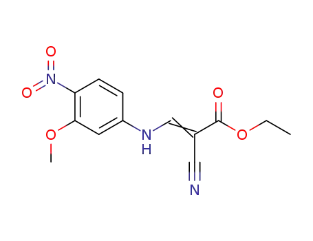 2-Propenoic acid, 2-cyano-3-[(3-Methoxy-4-nitrophenyl)aMino]-, ethyl ester