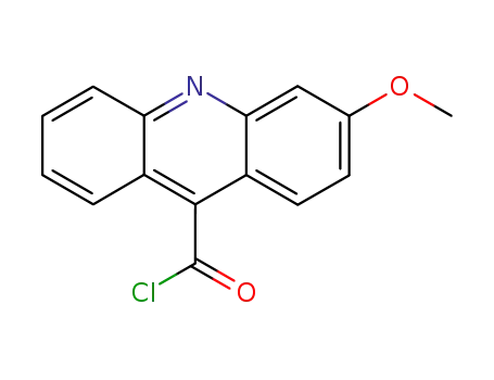 Molecular Structure of 178920-79-1 (3-Methoxy-acridine-9-carbonyl chloride)
