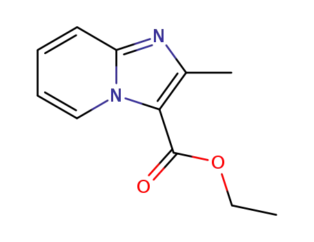 Molecular Structure of 2549-19-1 (2-Methyl-imidazo[1,2-a]pyridine-3-carboxylic acid ethyl ester)