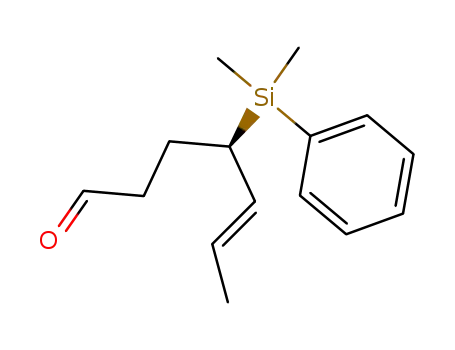 (E)-(R)-4-(Dimethyl-phenyl-silanyl)-hept-5-enal