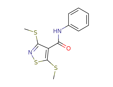 3,5-bis-methylsulfanyl-isothiazole-4-carboxylic acid anilide