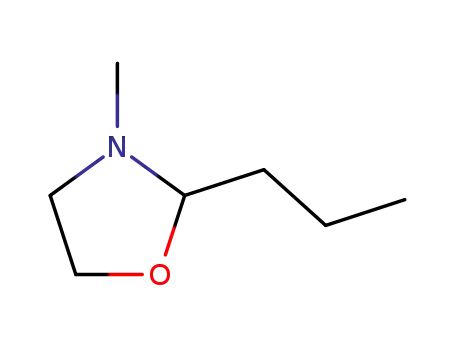 Molecular Structure of 1630-76-8 (3-methyl-2-propyl-1,3-oxazolidine)
