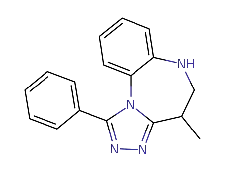 5,6-ジヒドロ-4-メチル-1-フェニル-4H-s-トリアゾロ[4,3-a][1,5]ベンゾジアゼピン