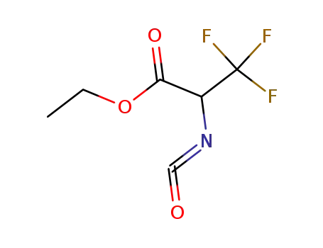 Molecular Structure of 137174-51-7 (Propanoic acid, 3,3,3-trifluoro-2-isocyanato-, ethyl ester)